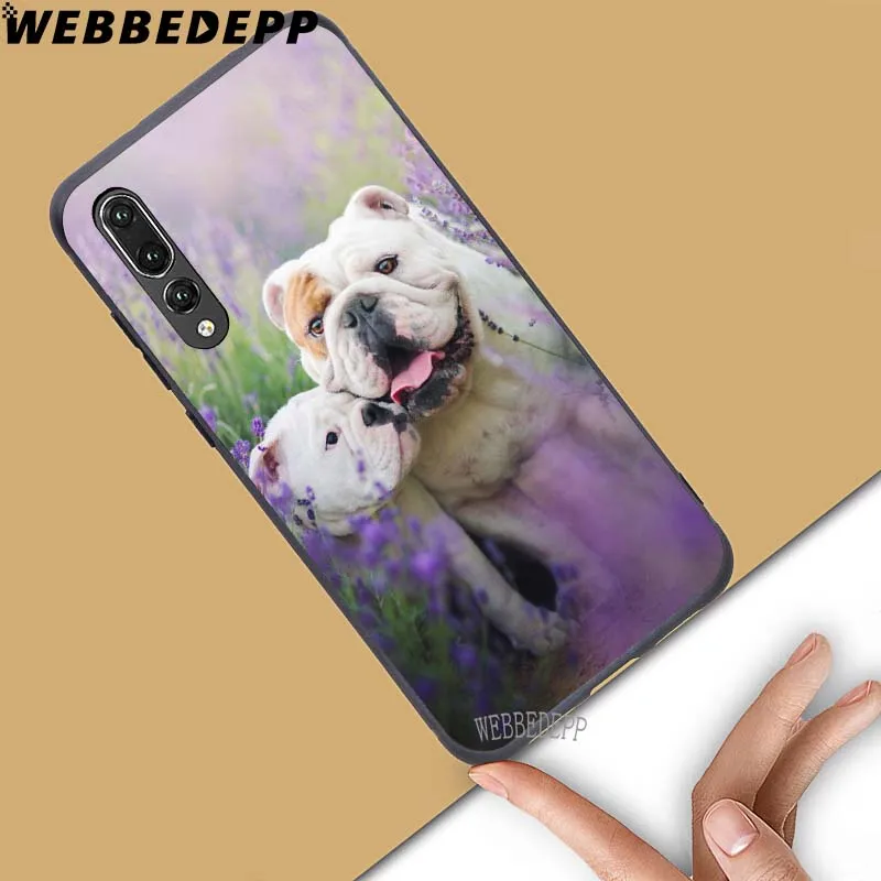 WEBBEDEPP мягкий чехол с изображением милой собаки английского бульдога для Huawei Honor 6