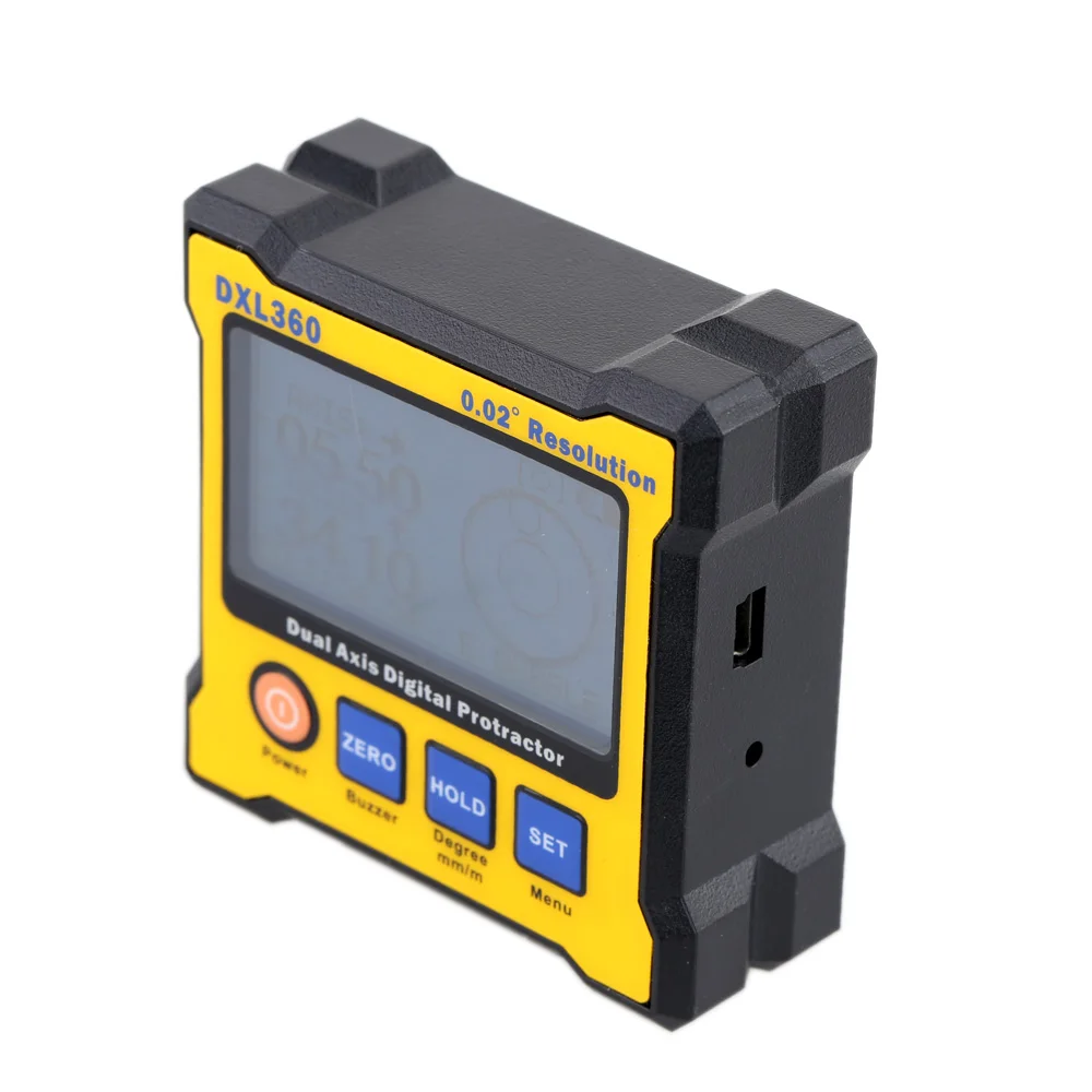 Угловой транспортир DXL360 с высокой точностью двухосный цифровой измеритель