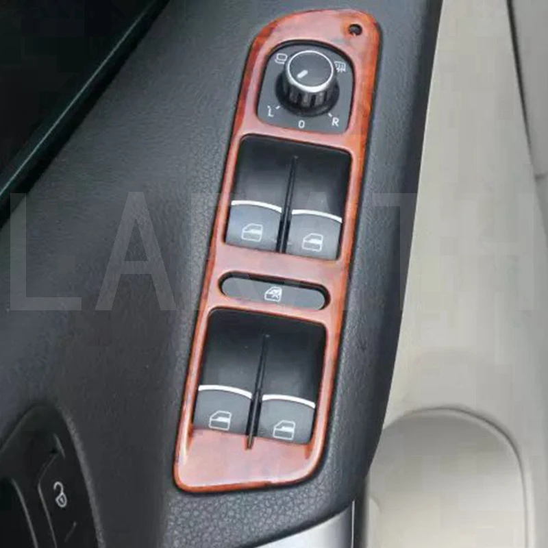 Для Volkswagen VW Tiguan 2013 стеклянный переключатель Крышка отделка двери окна кнопка декоративная панель крышка 2 шт