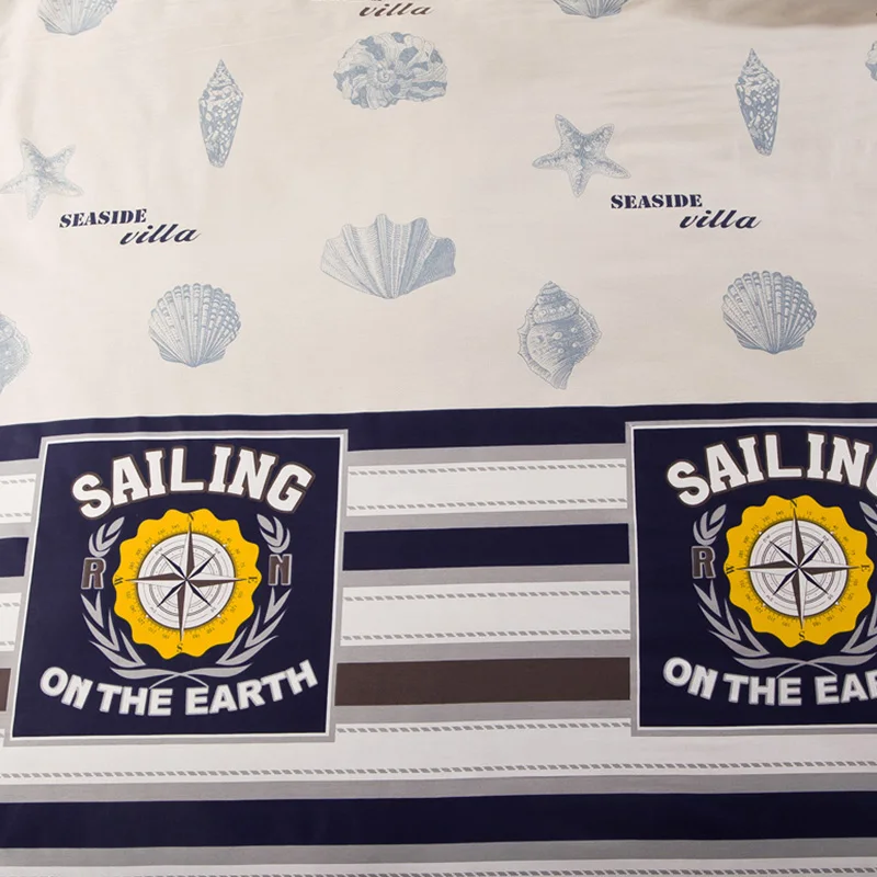 Новый мягкий пододеяльник из 100% хлопка с одним принтом полосатый 1 шт. Комплект