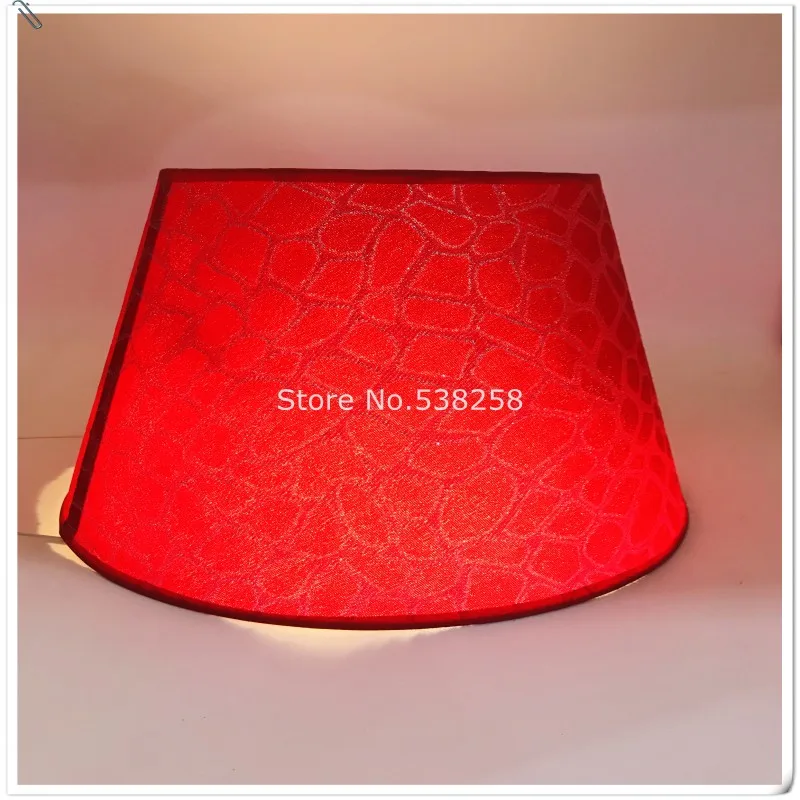 E27 арт-деко абажур для настольной лампы Золотой/красный тканевый украшения дома в