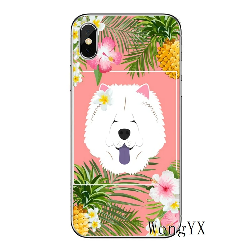 Роскошный мягкий чехол для телефона из ТПУ для Apple iPhone 8 7 plus 6s 6 plus X XR XS Max SE 5S 5c 5 4S 4 - Цвет: Chow-Chow-A-06