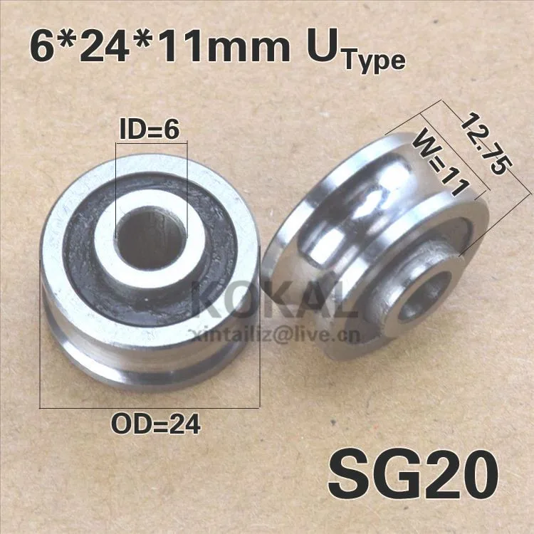 [SG20-P2]10 шт. Φ двухрядный шарикоподшипник для машины ABEC-5 SG6RS внутренний 6 мм