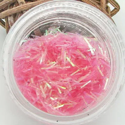 Pink Коробка тонкая полоса блестящие, дизайн ногтей Блеск DIY маникюр Аксессуары для ногтей дизайн - Цвет: Pink