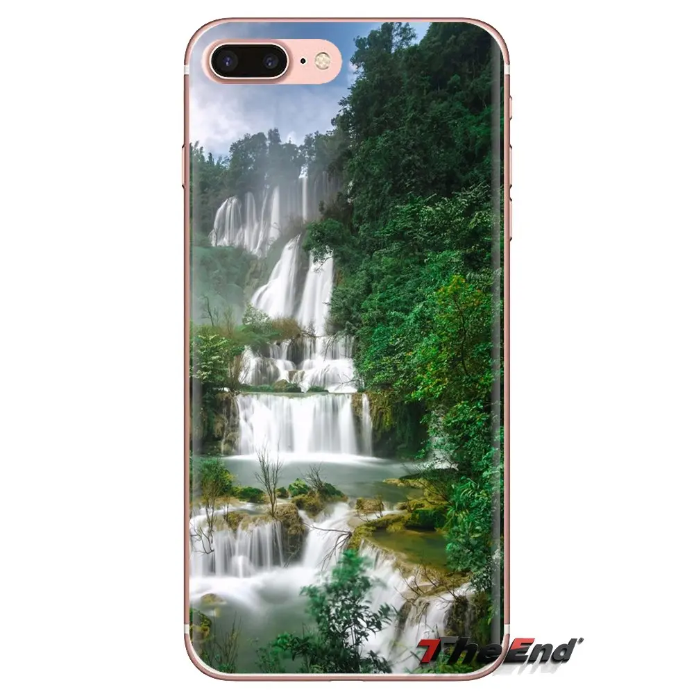 Soft Transparent Shell Covers Waterfall Wallpaper For Samsung Galaxy S3 S4 S5 Mini S6 S7 Edge S8 S9 S10 Plus Note 3 4 5 8 9 |