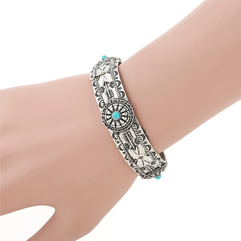 Ethnic Cuff Bangle Womens Bracelet Deco Stones Vintage Boho Bohemian Tribal Jewelry 2019 | Украшения и аксессуары