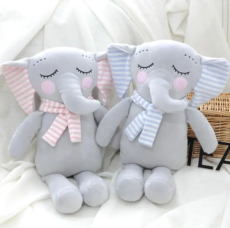 Мультяшная мягкая игрушка в виде слона детская подушка для сна милый плюшевый