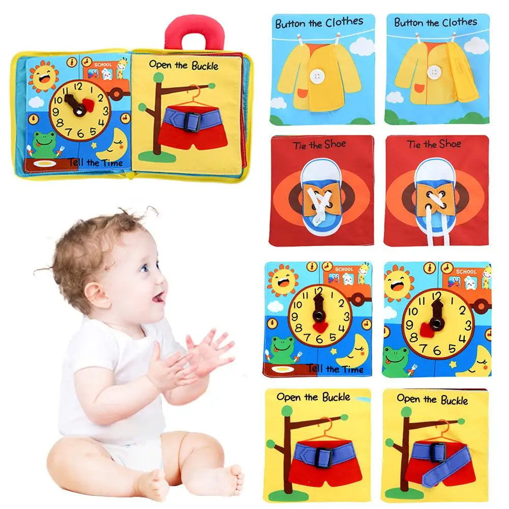 3D детская тканевая книга для малышей интеллектуальная игрушка раннего