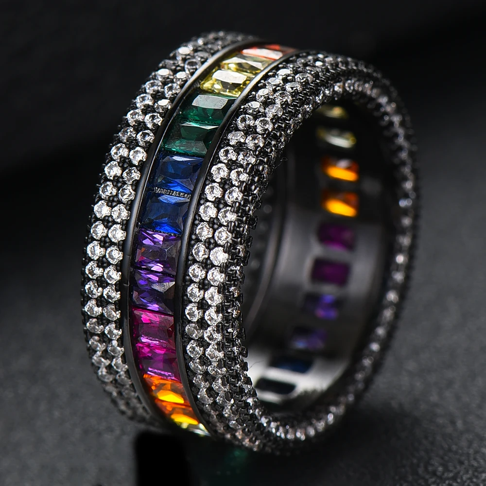missvikki Handmade Luxury Noble Fashion Trend Wide Ring Romantic Trendy Women Superstar Party Show Bridal Wedding Jewelry | Украшения и