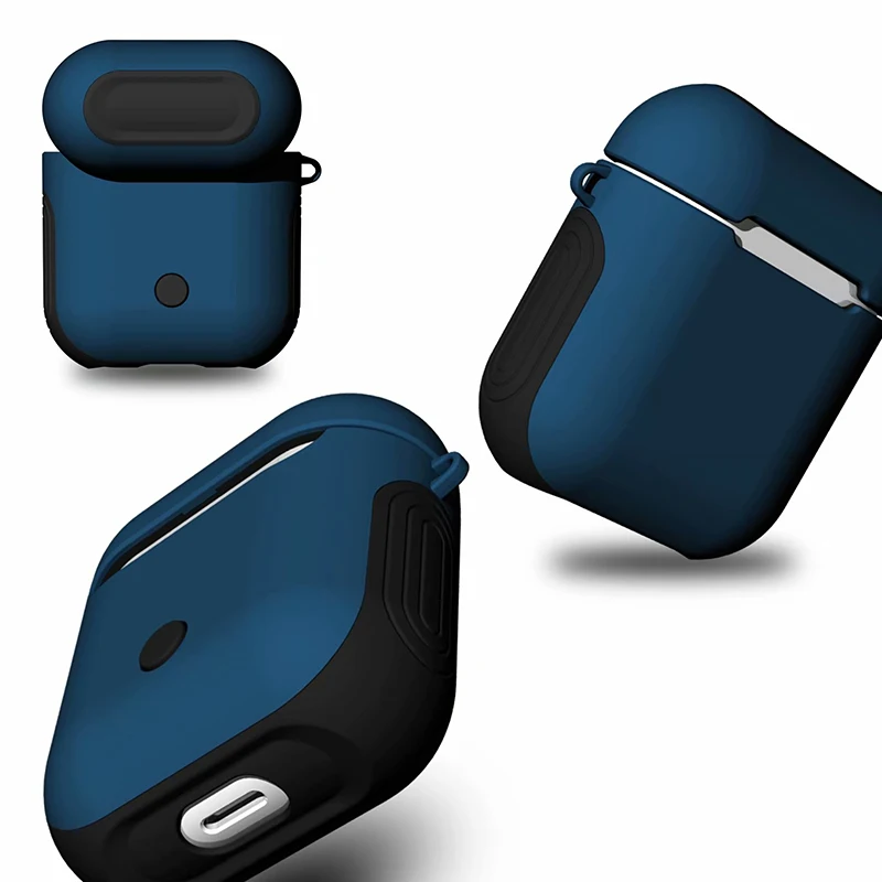 ТПУ+ PC силиконовый Bluetooth беспроводной чехол для наушников AirPods защитный чехол Аксессуары для кожи для Apple Airpods зарядная коробка