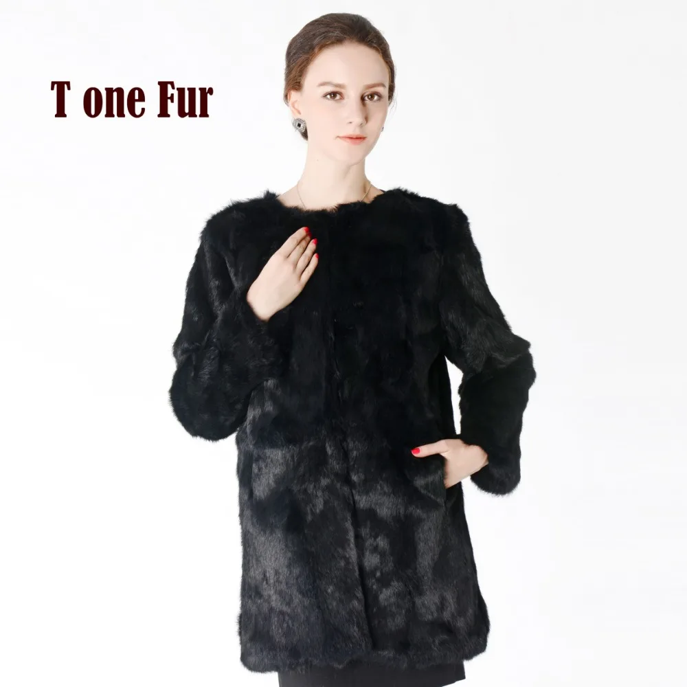 2019 100% натуральное пальто из кроличьего меха натуральная цельная кожа куртка