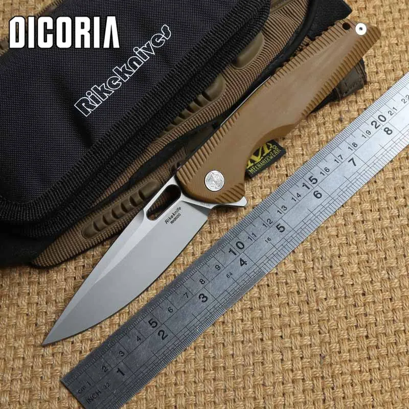 

Тактический складной нож RIKE с лезвием 154 см, вес 802 г, подшипник G10 +, титан, карманные ножи для выживания на природе, инструменты для повседнев...