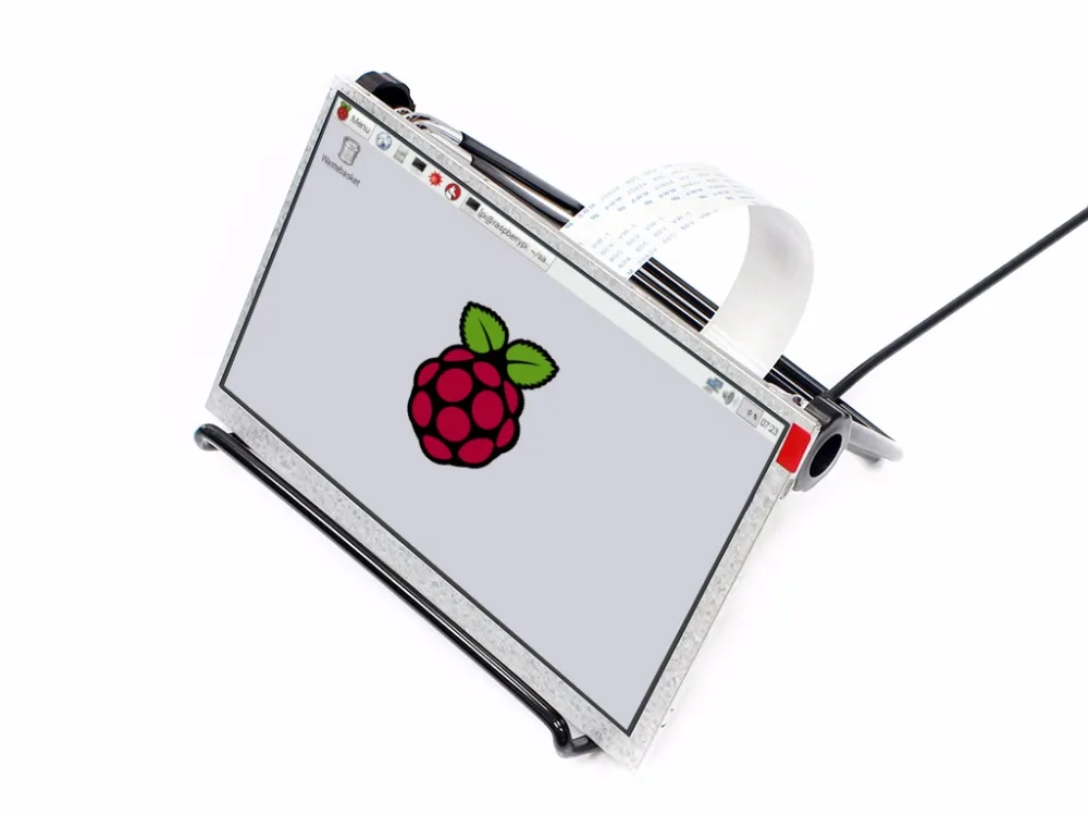 Waveshare 7 дюймов 1024x600 IPS дисплей монитор для Raspberry Pi 3B/2B/Zero W DPI Интерфейс без касания