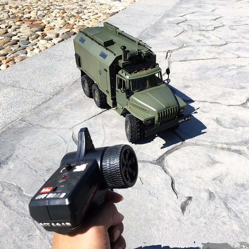 WPL Радиоуправляемый грузовик B36 Урал 1/16 2 4G 6WD с дистанционным управлением военный