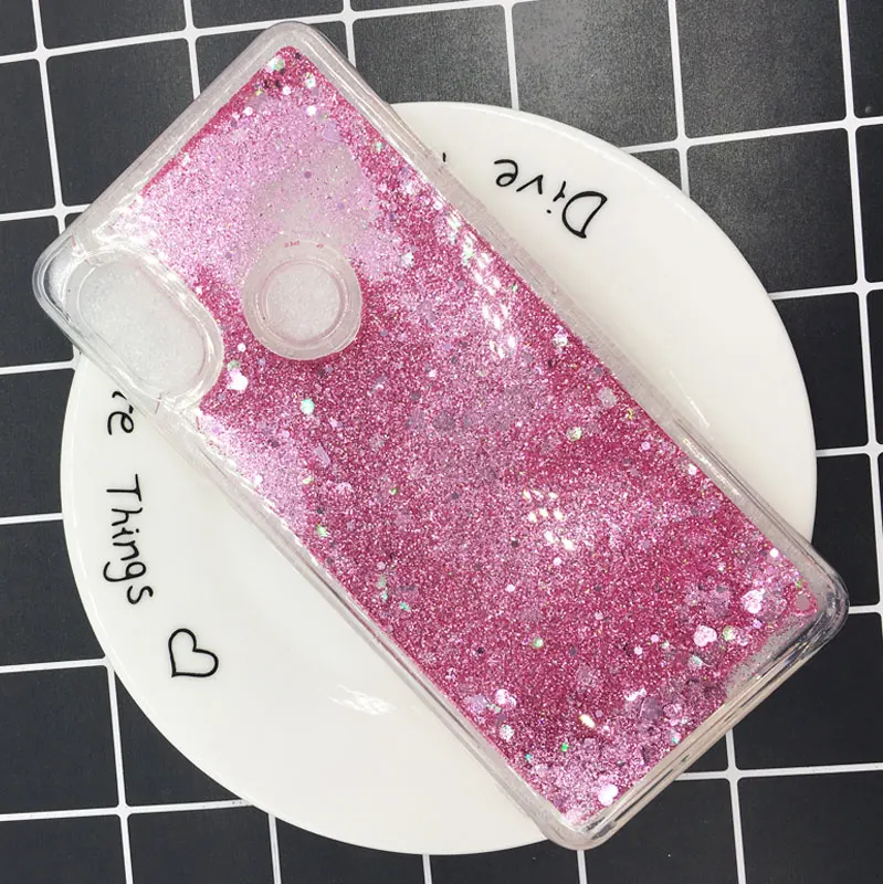 star pink Жидкий блеск Dyna mi c для Funda Xiao mi Red mi 7 5A 5 Plus 6 Pro Note 7 mi 9 8 A1 5X A2 Lite 6X F1 Блестящий Мягкий чехол из ТПУ - Цвет: star pink