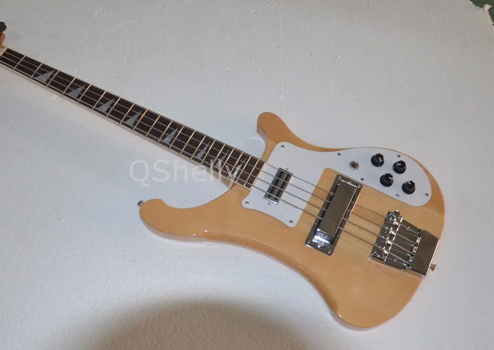 Высшее качество QShelly под заказ натуральный RK 4 струны Шея сквозь кленовый корпус