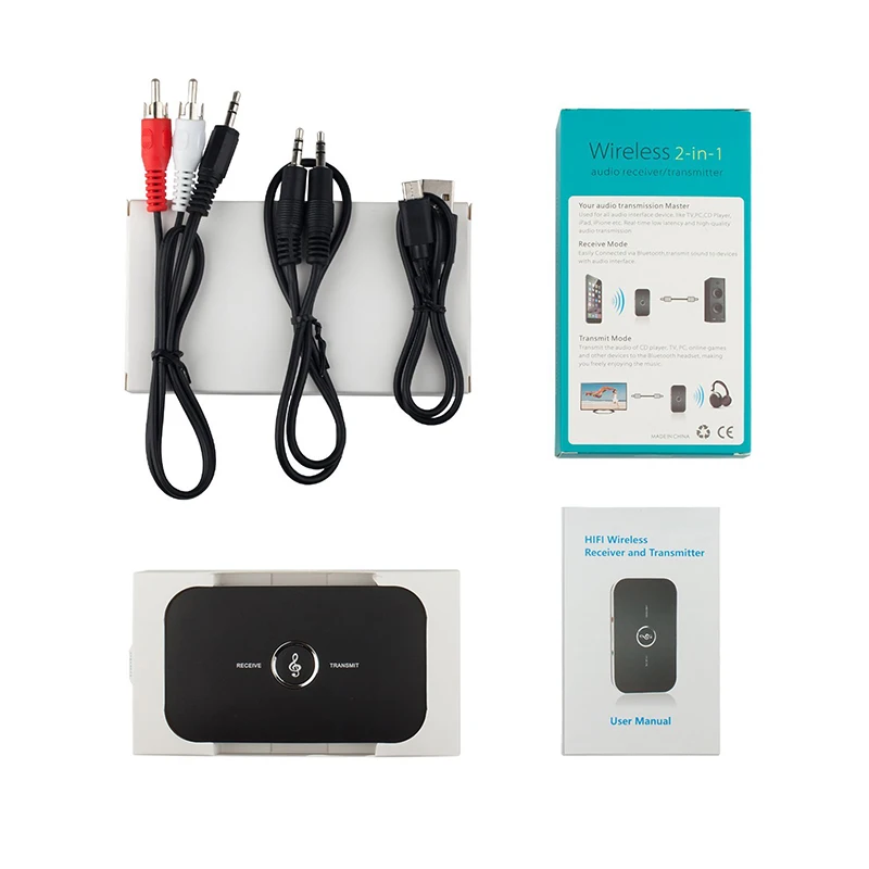 JOEAIS B6 Wireless Bluetooth Transmitter Receiver 3.5mm Jack Input Output Portable Adapter Fr Speaker Earphones Headset | Электроника