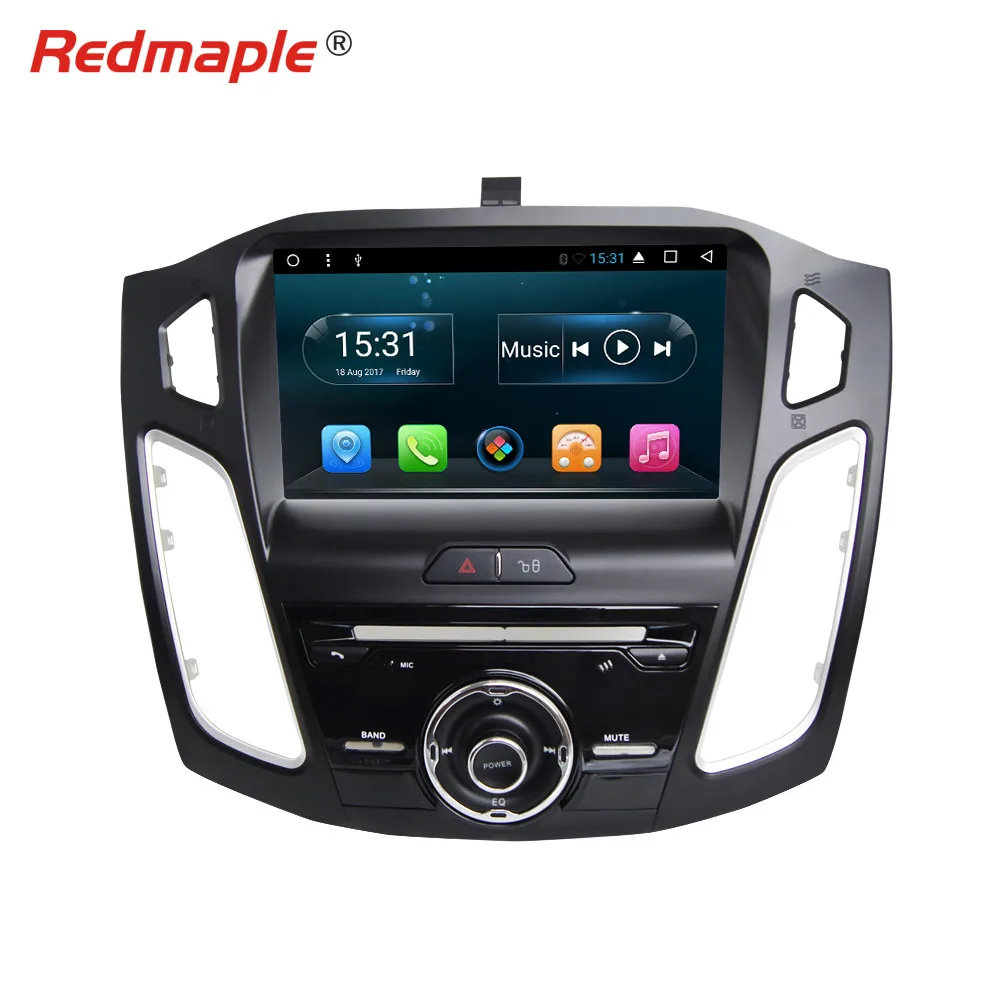 Автомагнитола 9 &quotIPS Восьмиядерный Android 7.1.2 GPS DVD мультимедийный плеер для Ford Focus 2012