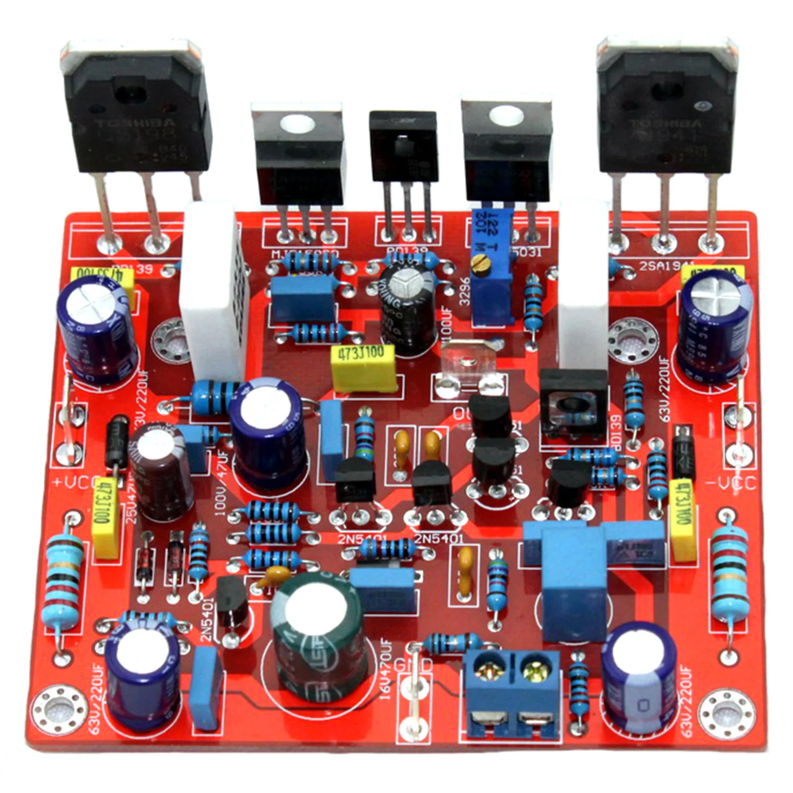 Плата усилителя мощности NJW0281/NJW0302 MJE15032/MJE15033 50 Вт постоянный ток +/ 45 В класс A