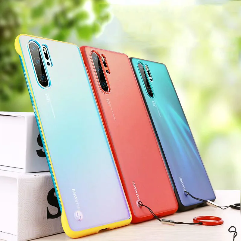 Ударопрочный чехол для Huawei p30 p20 pro mate 20 жесткий прозрачный из поликарбоната lite honor
