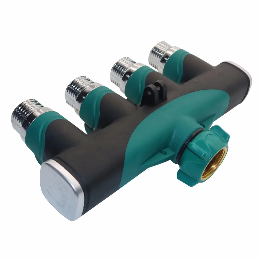 1 шт. 4 ходовой садовый соединитель для шлангов сплиттер из цинкового сплава