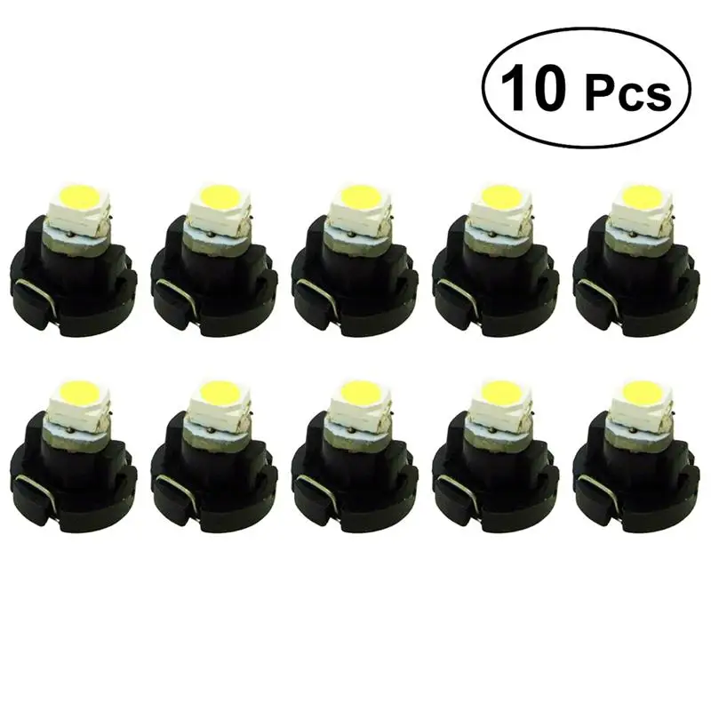 Индикаторная лампа T3 LED 3528 SMD 10 шт. приборная панель фонарь (желтый)|Декоративная