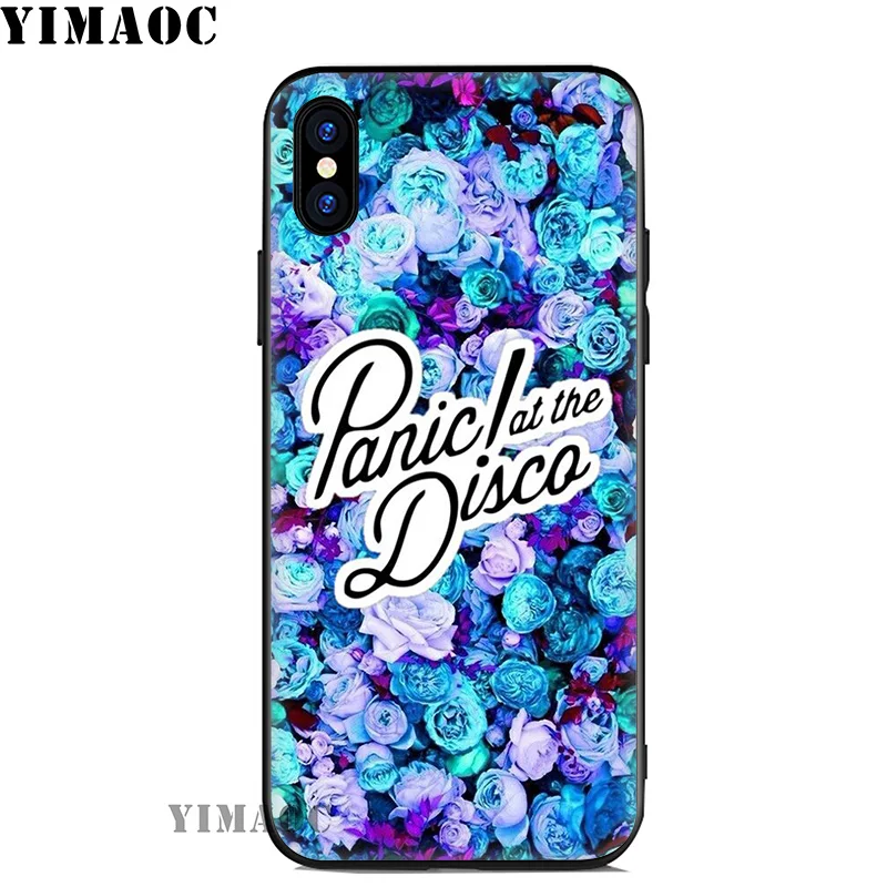 YIMAOC Panic At The Disco Bands Soft Silicone Case for iPhone 11 Pro Xr Xs Max X or 10 8 7 6 6S Plus 5 5S SE |