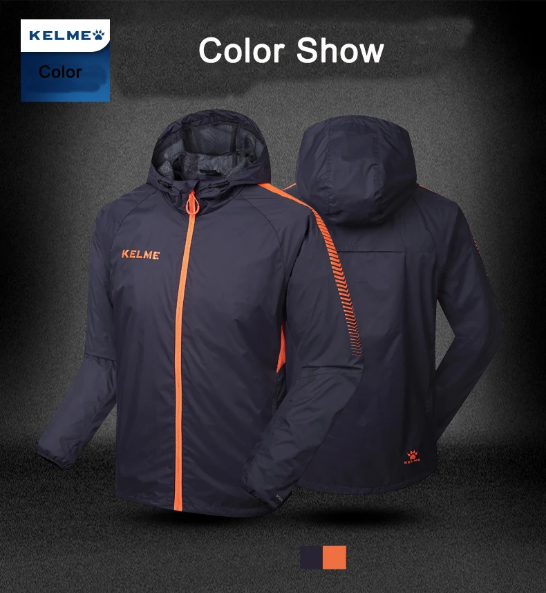 KELME Мужская водонепроницаемая куртка для спорта на открытом воздухе, теплое Брендовое пальто для походов, кемпинга, походов, лыжного спорта, мужские куртки K081