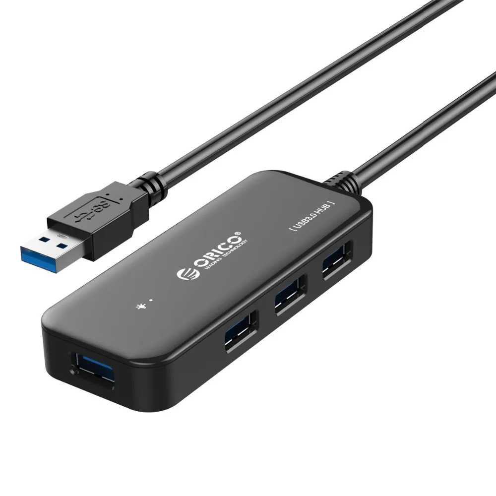 ORICO USB 3,0 концентратор 4 порта мини концентратор Поддержка OTG функция для MacBook ноутбук планшетный компьютер OTG usb-хаб 15 см длина кабеля
