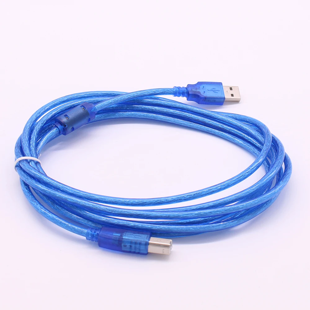 Удлинительный кабель для принтера 10 шт./лот тип А штекер в USB 2 0 прозрачный