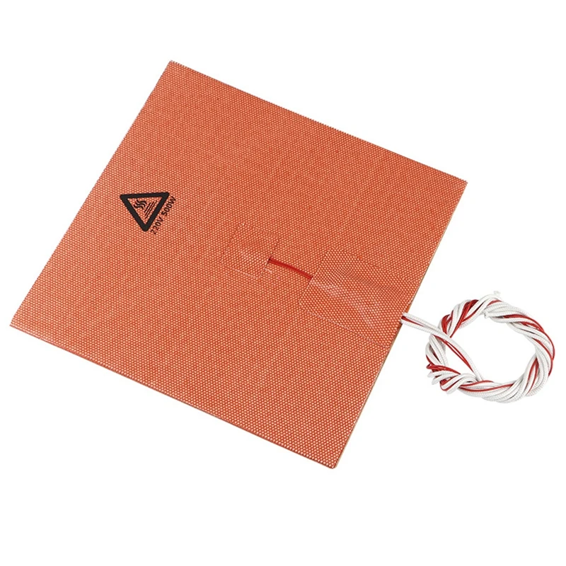 3D Printer Accessories 200 x 200Mm 200V 500W Hot Bed Silicone Pad With Adhesive High Temperature For Cr-10 | Компьютеры и офис