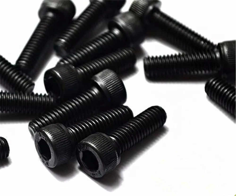 

200PCS M2 Black 12.9 Cylinder Head Hex Socket Screw Cup Head Bolt M2*3/4/5/6/8/10/12/14/16mm