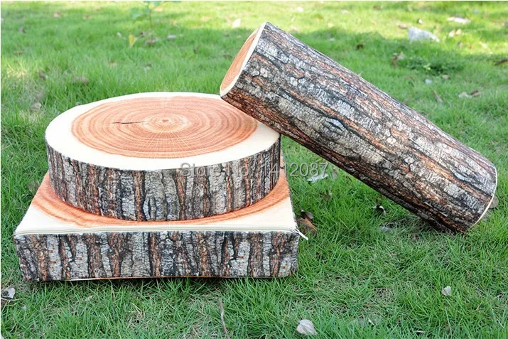 Креативная Имитация деревянной подушки имитация стоек подушка