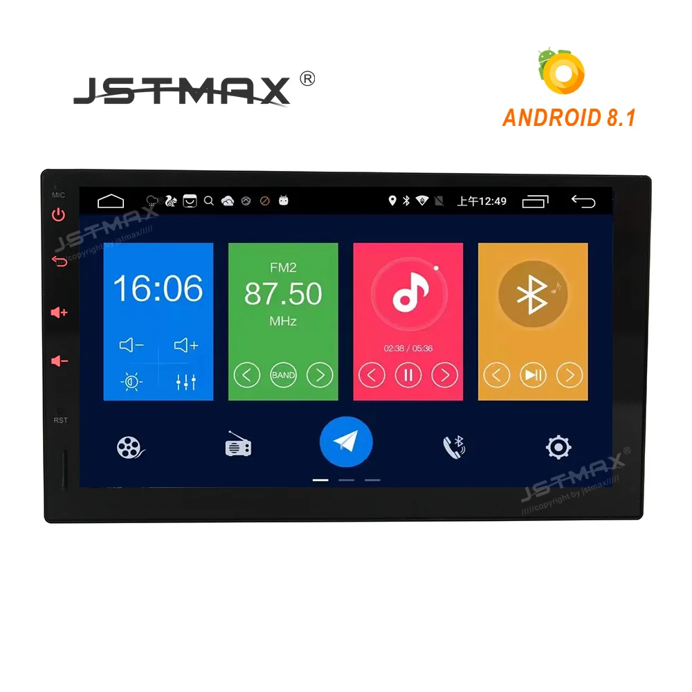 JSTMAX 2 Din 7 ''android 8 1 ISP экран универсальный автомобильный Радио стерео плеер gps