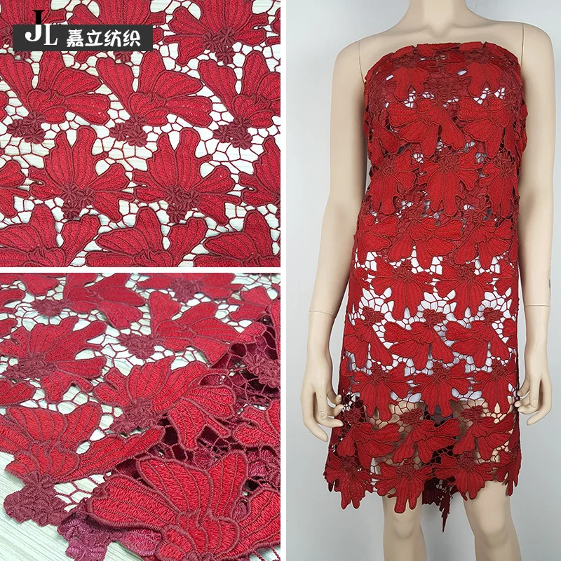 1 ярд/лот кружевная ткань для творчества шитье одежды и вышивка Водорастворимая