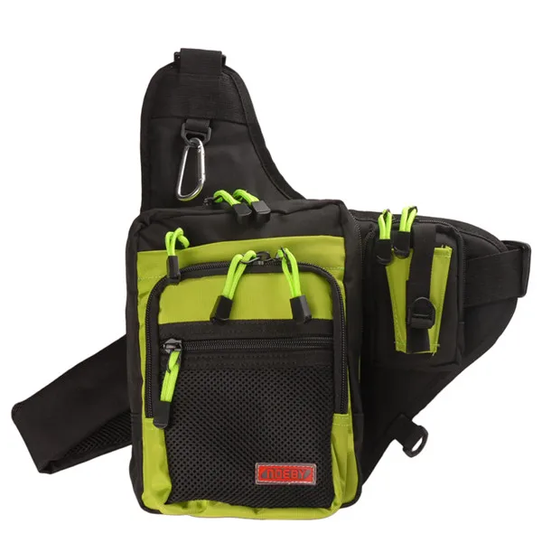 F Noeby Рыбалка Bag23x18x8cm одного плеча рыболовные снасти Водонепроницаемый Рюкзак Сумки из натуральной кожи сумка через плечо сумка-слинг Bolsa Pesca - Цвет: F