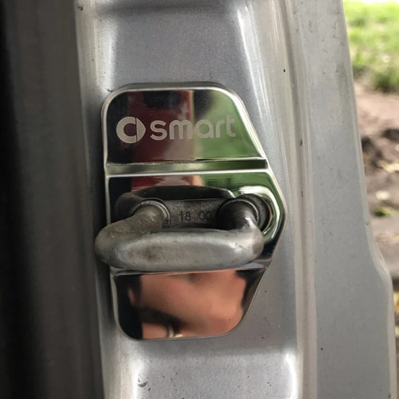 2 шт. крышка дверного замка из нержавеющей стали для 1998-2007 Smart 450Fortwo декоративная