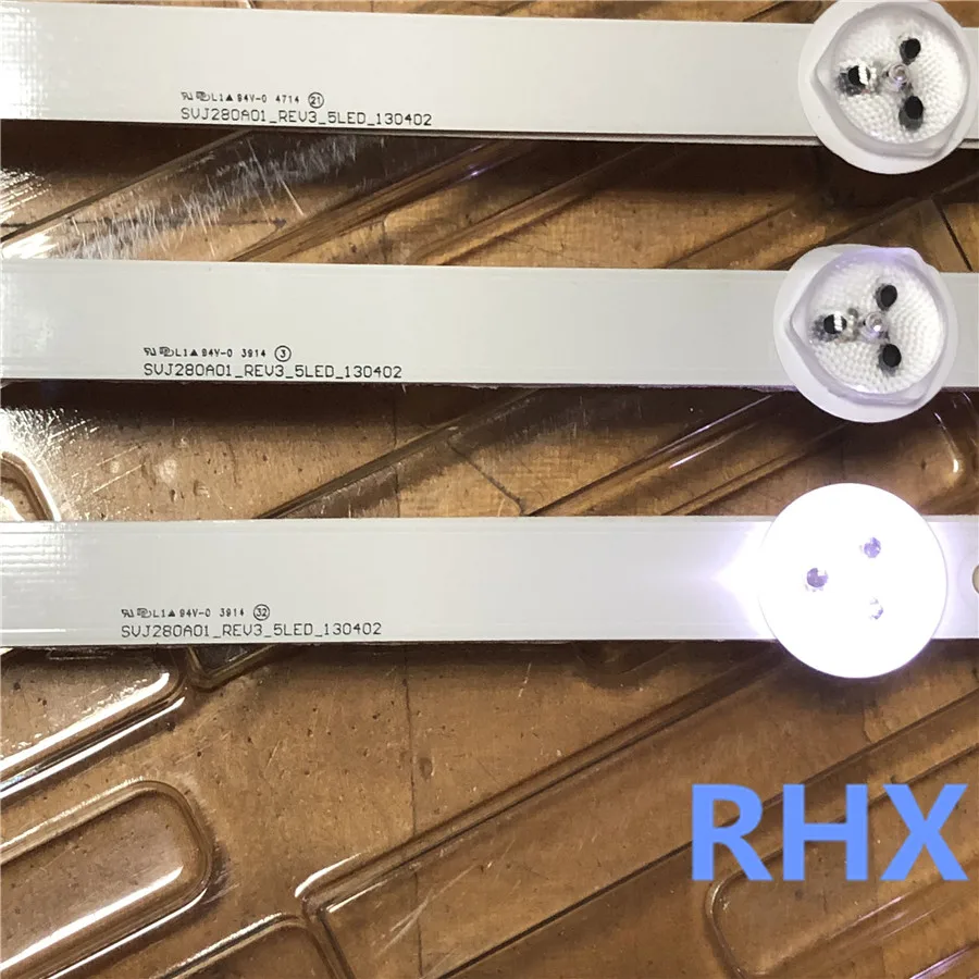 530 мм светодиодный Подсветка полосы для Proline Bravis 28C2000B 28 дюймов ТВ L2830HD SVJ280A01 REV3 5 светодиодный 130402 M280X13 E1 H
