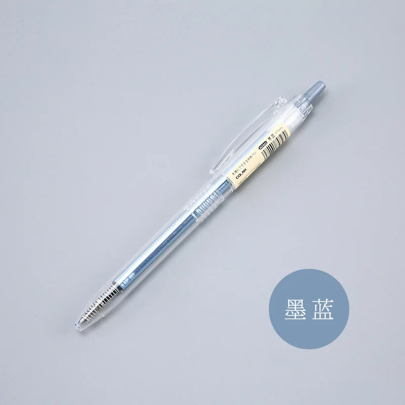 Ink Blue 12 цветов, гелевые цветные ручки, цветные гелевые ручки для школы, милые ручки, канцелярские принадлежности 0,5 мм - Цвет: Ink Blue