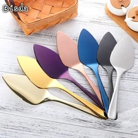 stainless steel cake shovel serving knife and cake fork set baking tool for pie pizza server kitchenware baking pastry spatula