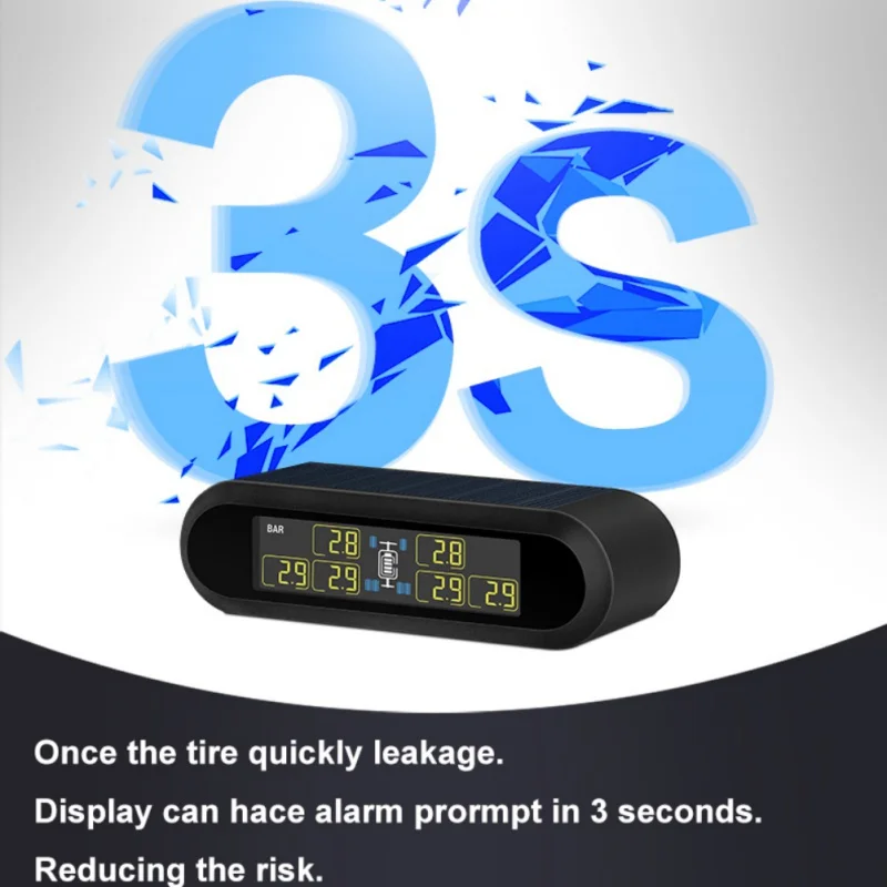 Newest Universal TPMS Tire Pressure Monitoring System Super LCD Display 6 Sensors Automobile Monitor | Автомобили и мотоциклы