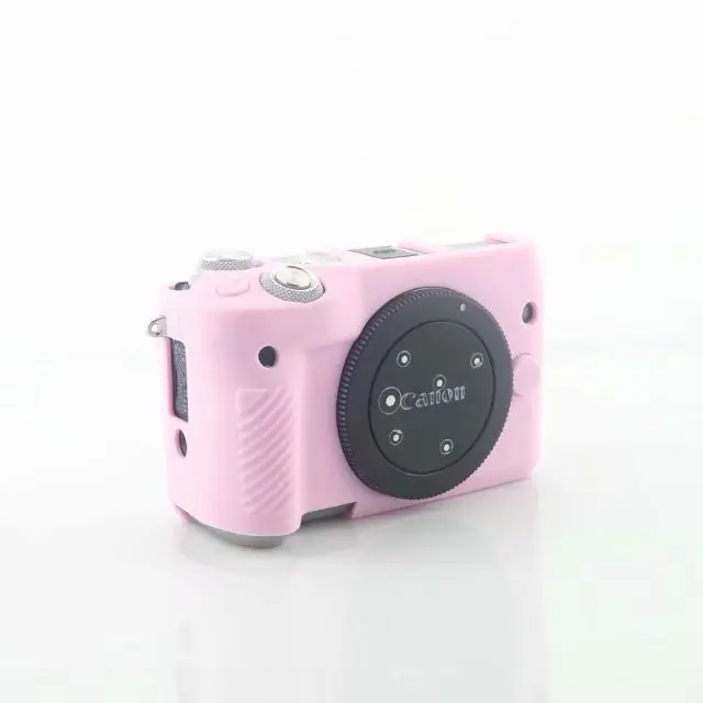 M6 Pink Силиконовая кожа брони чехол корпус протектор для Canon EOS R EOS RP EOSRP M100 M3 M6 M10 цифровая камера слинг сумка на плечо - Цвет: M6 Pink