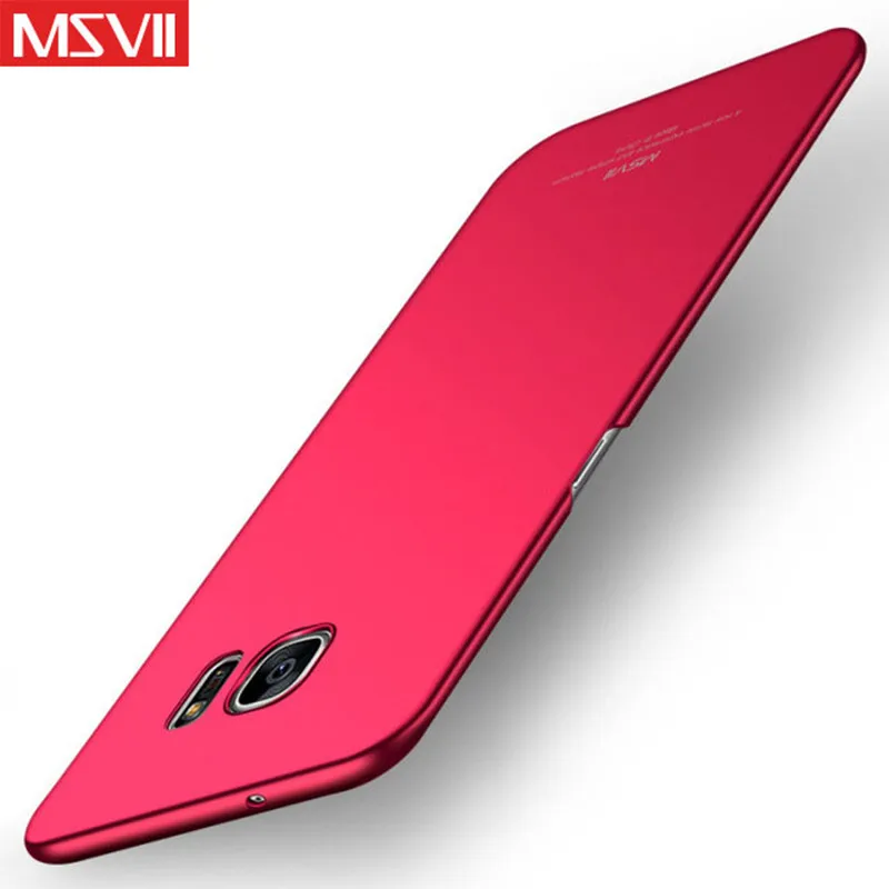 Red Чехол для samsung Galaxy S6 edg чехол MSVII coque для samsung S6edge Чехол Жесткий PC задняя чехол для Galaxy S6 Edge чехол для телефона - Цвет: Red