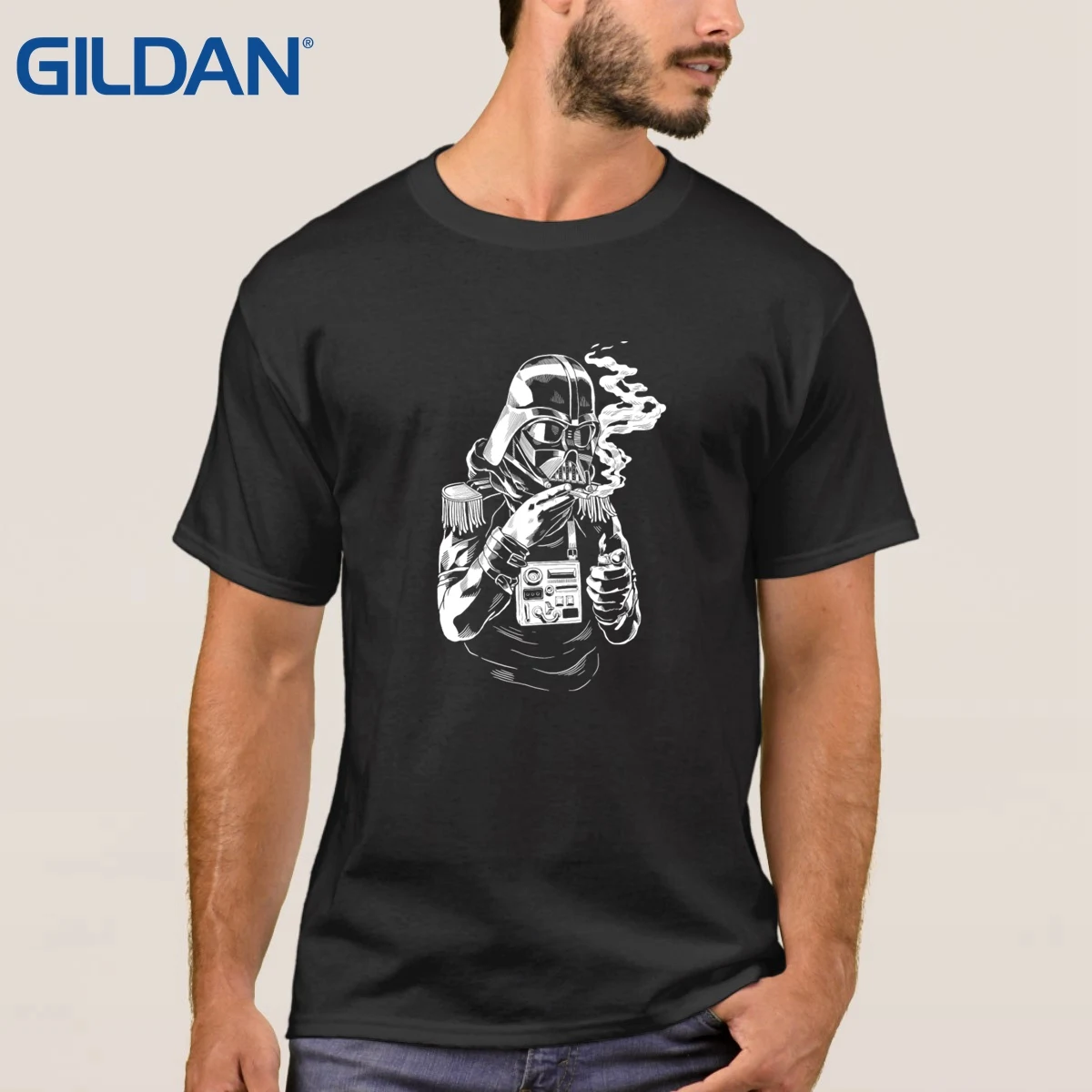 Для отдыха мужские Али рубашка Звездные войны Штурмовик хип Tope Черный футболки