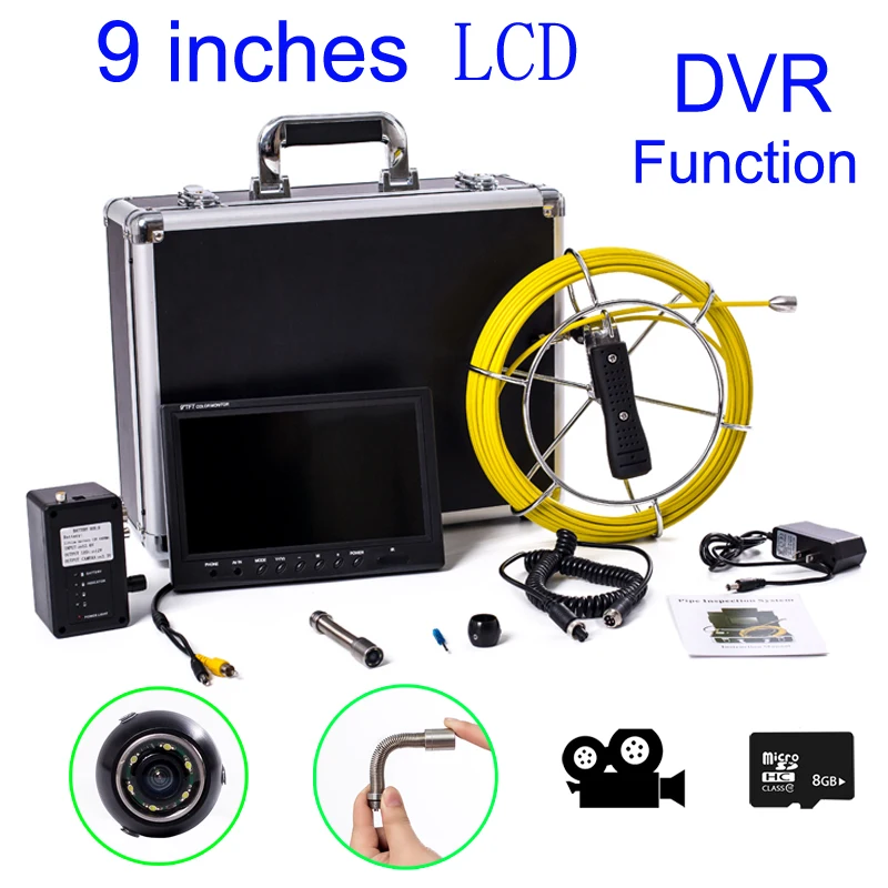 WP90 6 5/17/23 мм профессиональный промышленный эндоскоп 9 ''LCD 20 м кабель для