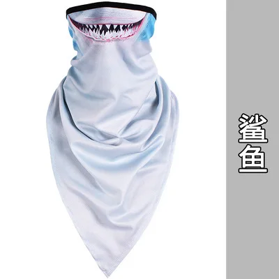Sharks quick drying Уличная шапка, головной убор для езды на мотоцикле, велосипедная бандана для катания на лыжах, снегоходах, лыжах, Спортивная полумаска, Балаклава, велосипедная бандана - Цвет: Sharks quick drying