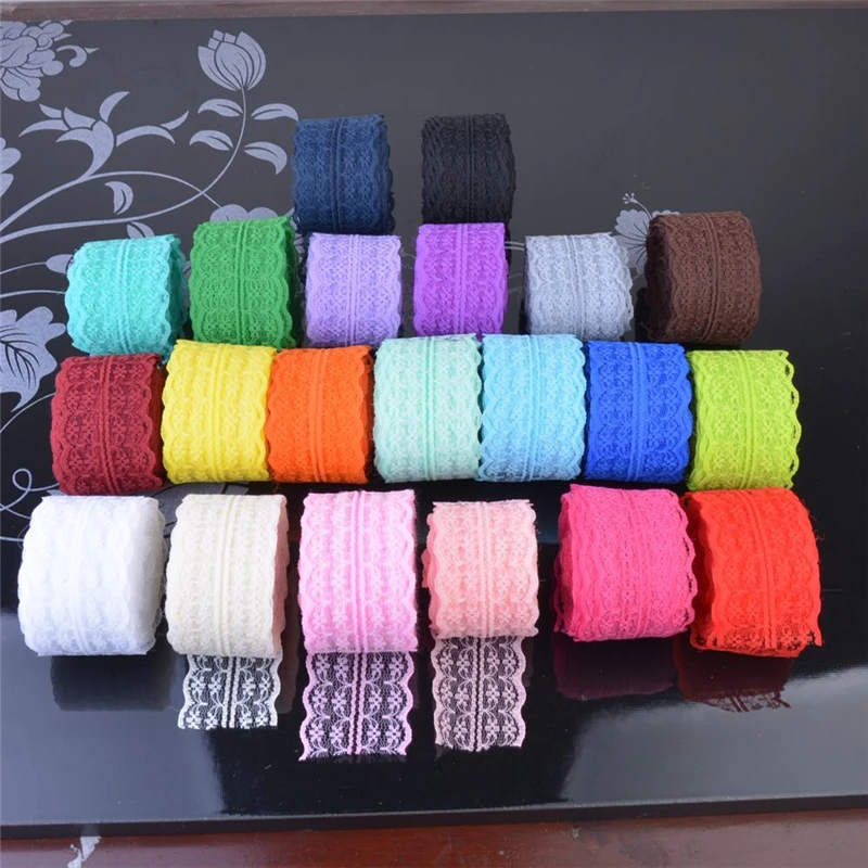 

10m/lot Lace Ribbon Lace Trim Rustic Party Favors Home Wedding Decoration Handcrafted Embroidered Sewing Dress DIY Clothing