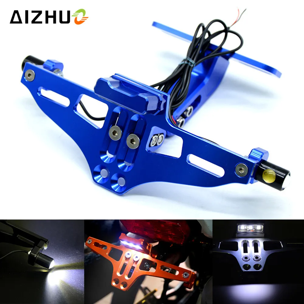 Держатель номерного знака мотоцикла светодиодная сигнальная лампа рамка