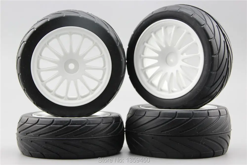 Фото 4pcs 1/10 Buggy On Road Tire Tyre Front&Rear 15 Spoke White Nylon Wheel Rim Fit for 1:10 4WD Car 25042+27007 Игрушки и хобби 4pcs 1/10 Buggy On Road Tire Tyre Front&Rear 15 Spoke White Nylon Wheel Rim Fit for 1:10 4WD Car 25042+27007 Игрушки и хобби