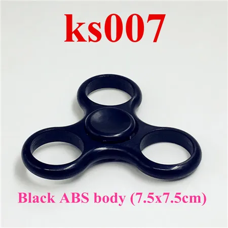 1 pc Black 1 шт. 7,5x7,5 см ABS Спиннер рамка три-Спиннеры игрушка EDC ручной Спиннер корпус пластиковая рама с подшипником для выкручивания антистрессовых игрушек - Цвет: 1 pc Black